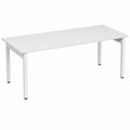 Schreibtisch – höhenverstellbar, Silber