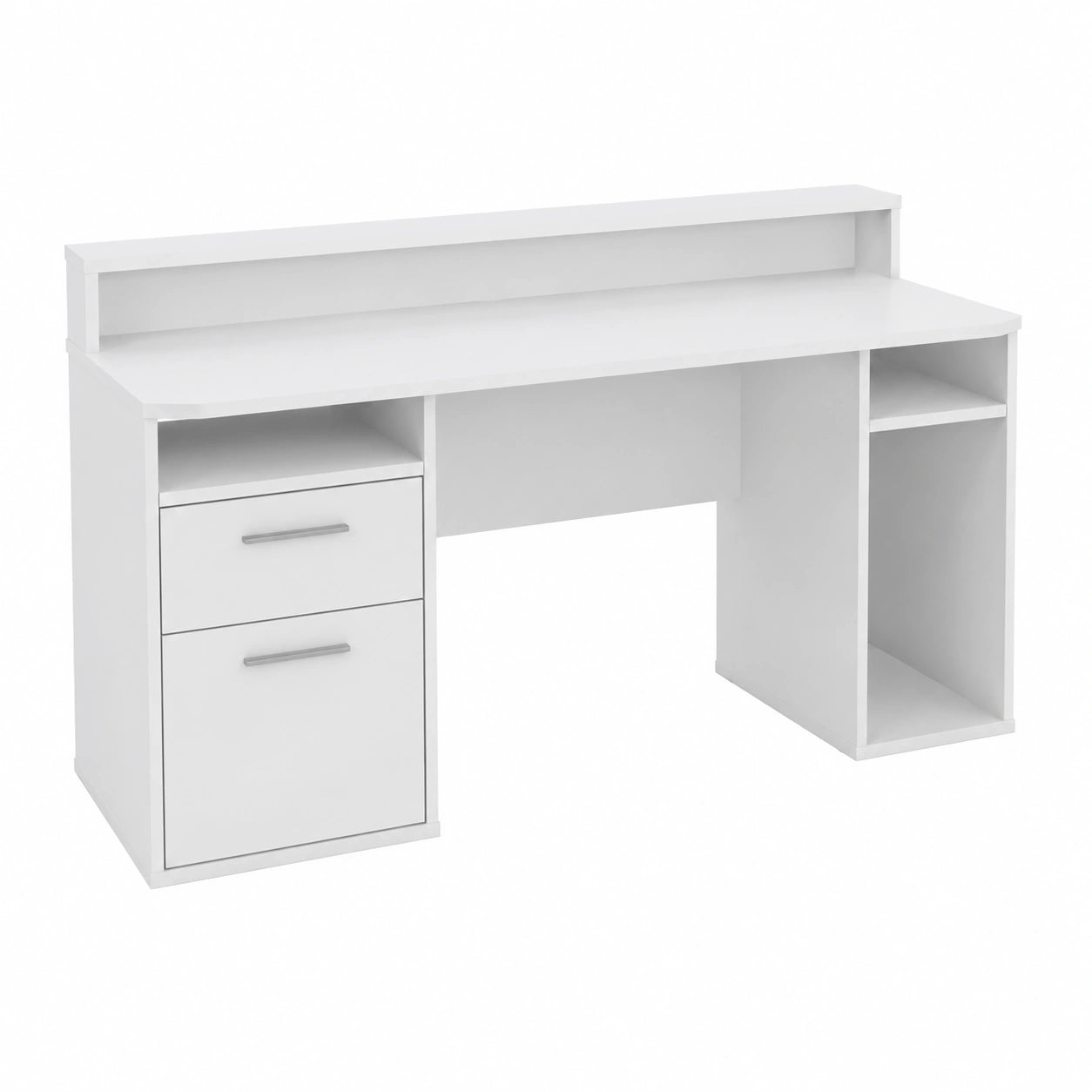 Schreibtisch – 160 cm, moderner Stil, mit Schubladen, aus Holzwerkstoff, für Jugendzimmer und Büro