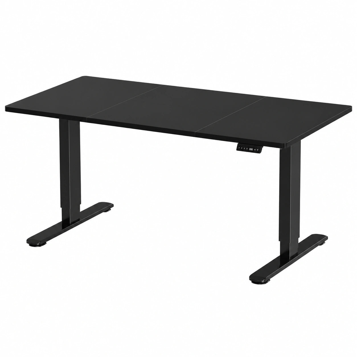 Schreibtisch – 180 × 80 cm, höhenverstellbar, elektrisch, Schwarz