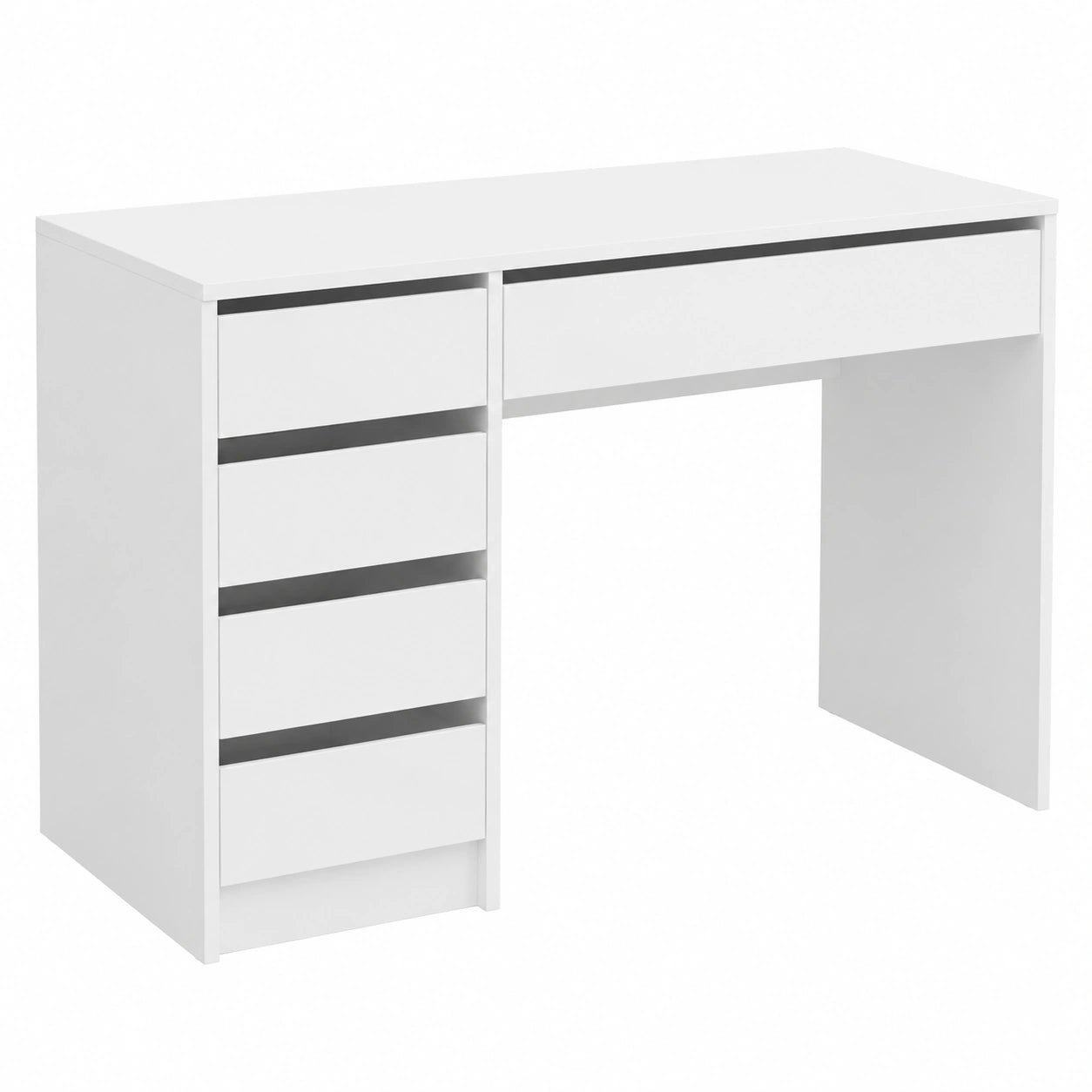 Schreibtisch – 77 × 53 × 110 cm, mit Stauraum, mit Schubladen