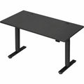Schreibtisch – 180 cm, moderner Stil, höhenverstellbar, elektrisch, Schwarz, für Büro
