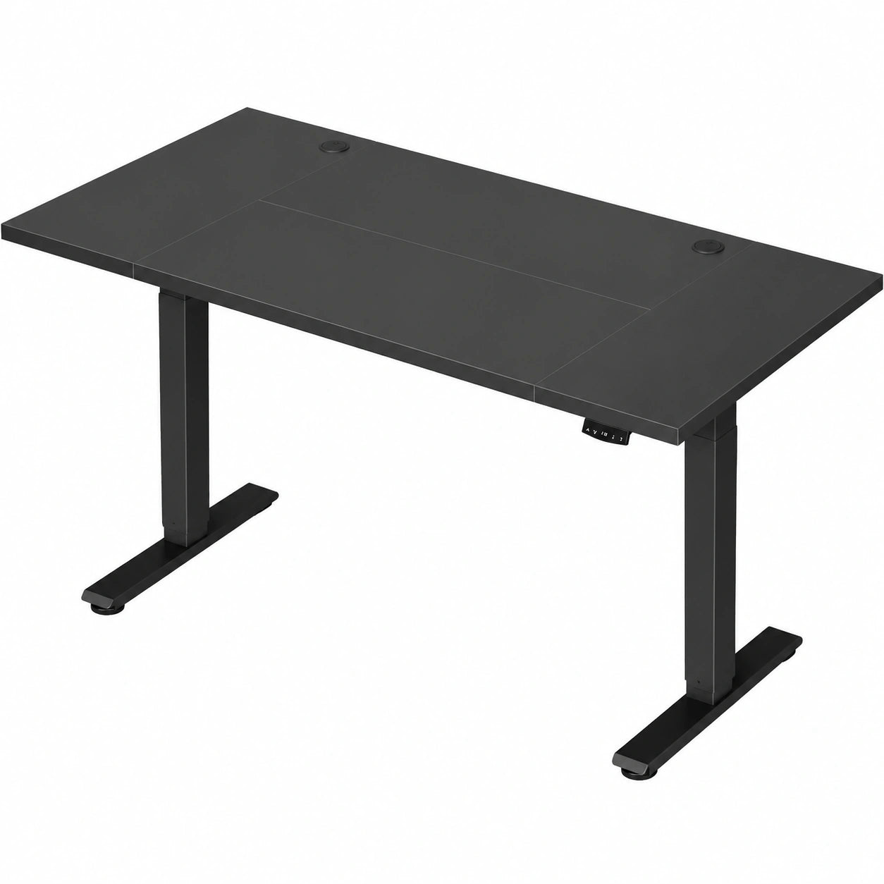 Schreibtisch – 180 cm, moderner Stil, höhenverstellbar, elektrisch, Schwarz, für Büro