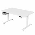 Schreibtisch – 180 × 80 cm, höhenverstellbar, mit Schubladen, elektrisch