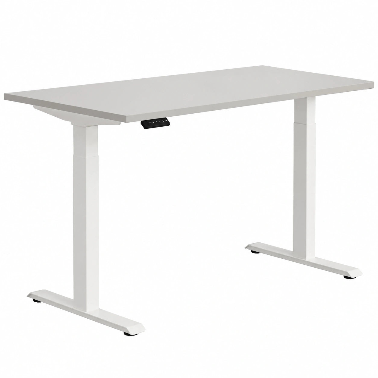 Schreibtisch – 160 × 70 cm, höhenverstellbar, elektrisch, Grau