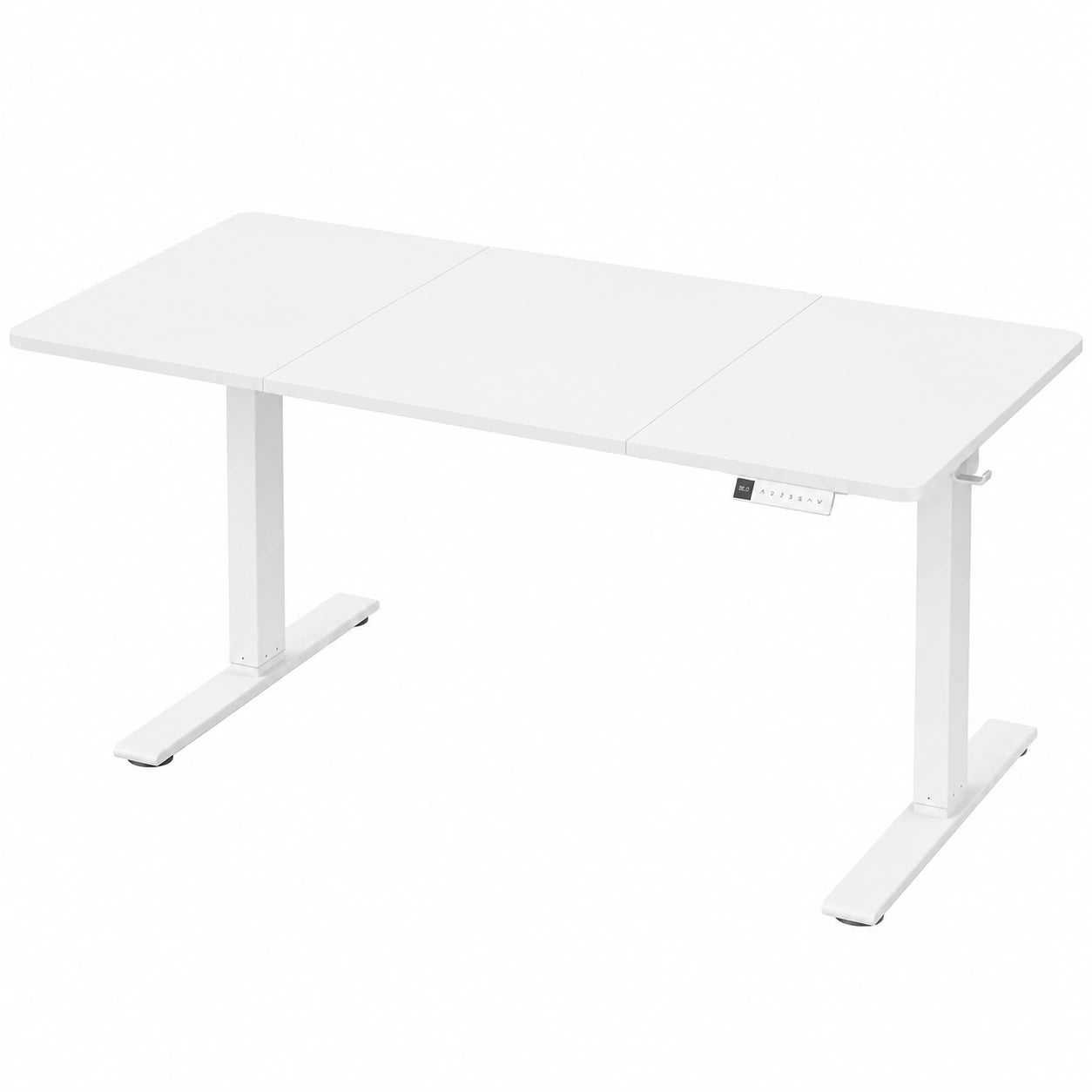 Schreibtisch – 160 × 80 cm, höhenverstellbar, mit Ablagen, für Büro