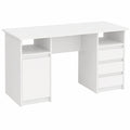 Schreibtisch – 145 × 65 × 76 cm, moderner Stil, mit Stauraum, mit Schubladen, für Büro