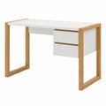 Schreibtisch – moderner Stil, mit Stauraum, mit Schubladen, aus Massivholz und Kiefernholz
