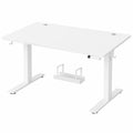 Schreibtisch – 120 × 80 cm, höhenverstellbar, mit Ablagen, für Büro