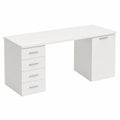 Computertisch – 140 × 48 × 75 cm, moderner Stil, mit Schubladen, für Schlafzimmer und Büro