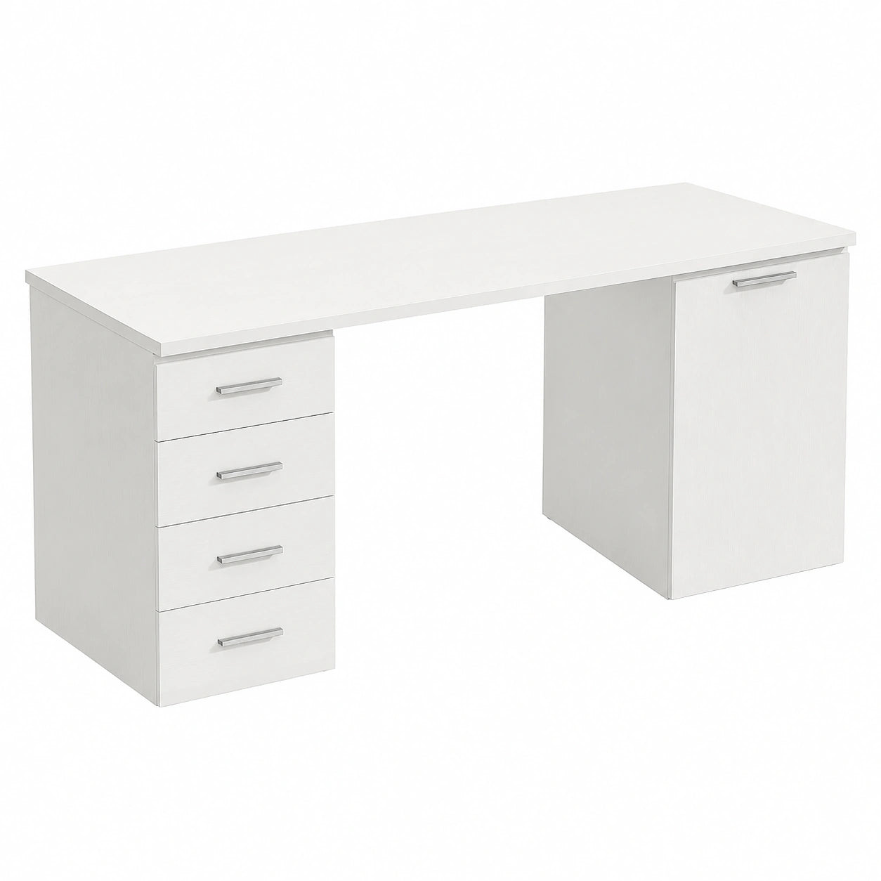 Computertisch – 140 × 48 × 75 cm, moderner Stil, mit Schubladen, für Schlafzimmer und Büro