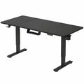 Schreibtisch – 200 × 80 cm, höhenverstellbar, elektrisch, Schwarz