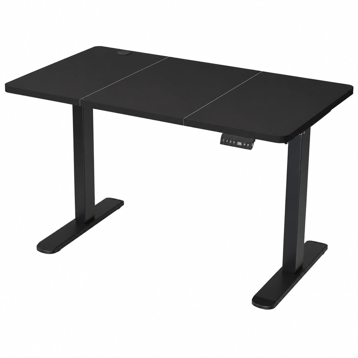Schreibtisch – 140 × 70 cm, höhenverstellbar, elektrisch, Schwarz